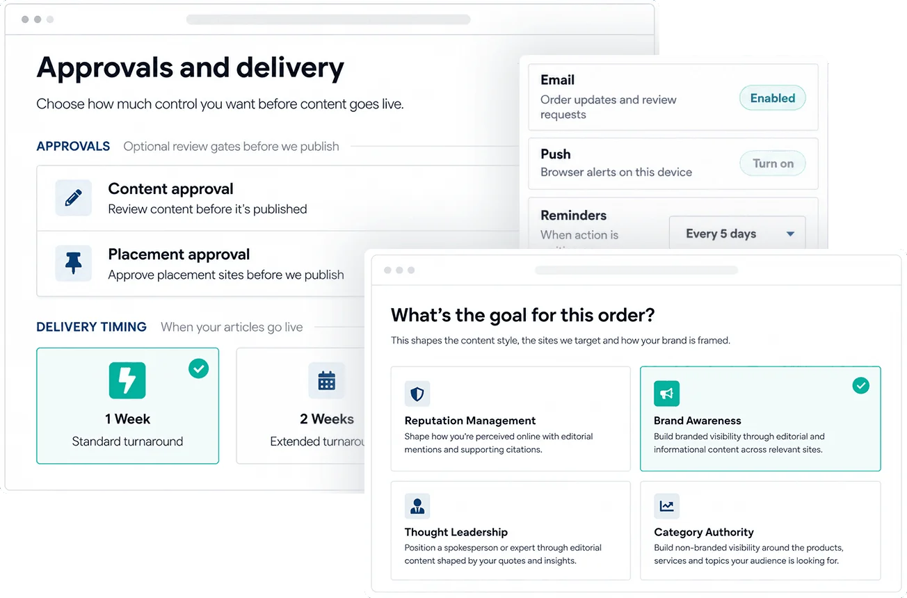 Rank Engine workflow controls and delivery management