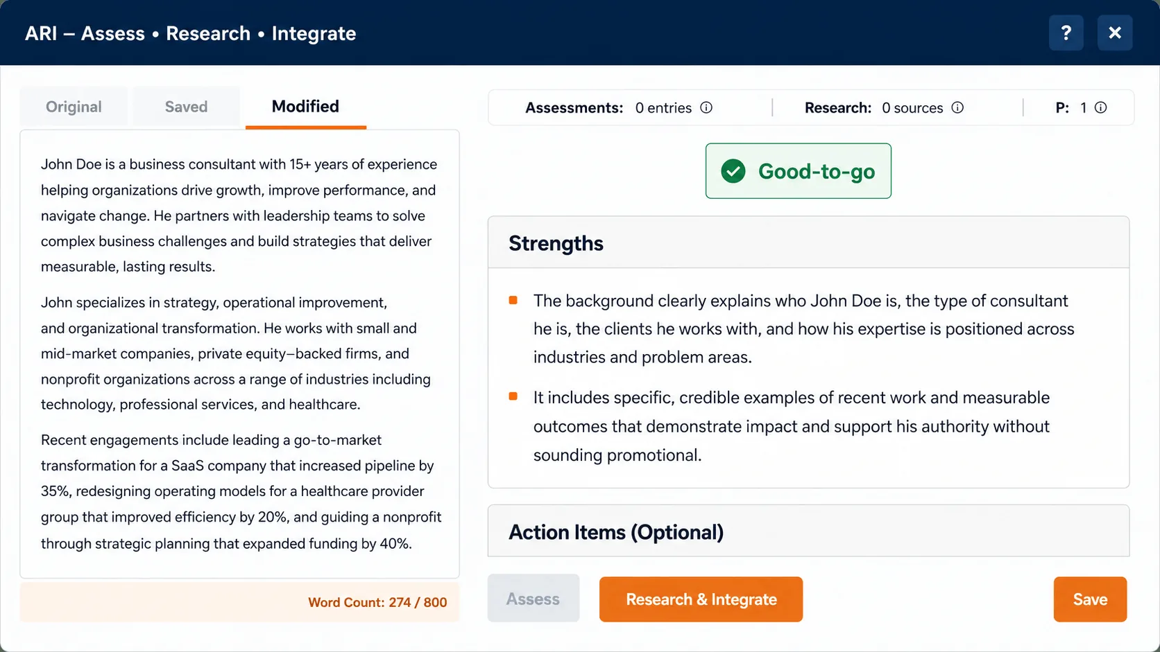 Rank Engine editorial planning interface for reputation management placements