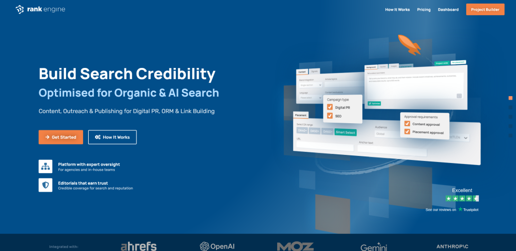 Rank Engine website screenshot