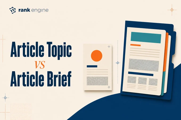Article Topic vs Article Brief